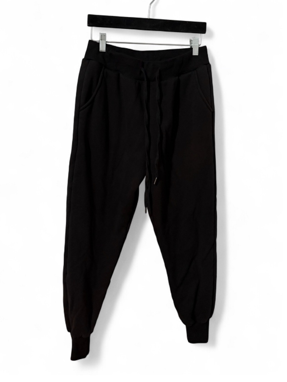 YeoKou Black fuzzy Sherpa Fleece Lined Jogger Sweatpants Size Medium cozy